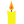 Candle icon yellow